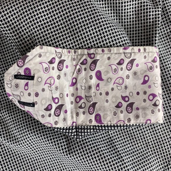 Robert Graham Black White Long Sleeve Button Down Shirt Mens 2XL - Picture 7 of 7